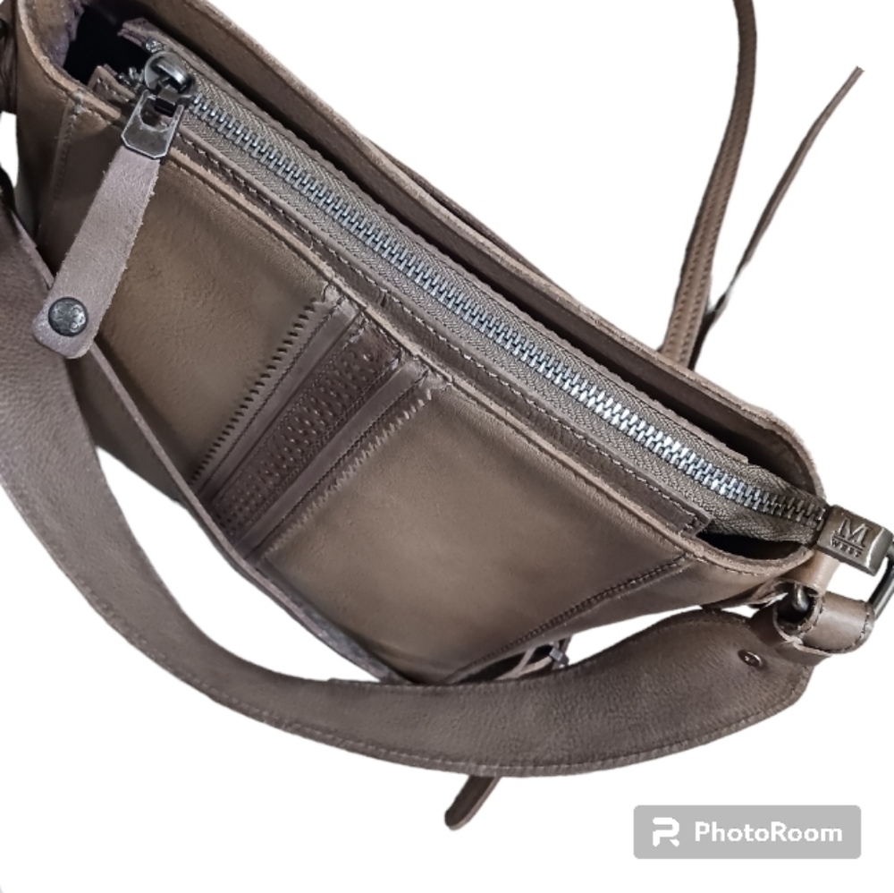 Montana West Hand Paint Hobo Satchel Crossbody Leather - Picture 11 of 13